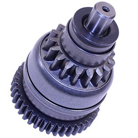 GLENPARTS Starter Drive Bendix Gear Replaces for Yamaha 600 Grizzly YFM600FWAK 1998 OEM 4WV-15570-01-00 4WV-15650-00-00