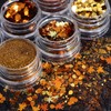 Fall Nail Art, 6 Boxes Fall Leaves Nail Glitter Sequin