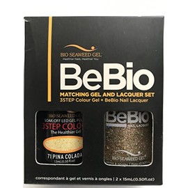 BIO SEAWEED BEBIO matching gel and lacquer set PINA COLADA #71 .5floz
