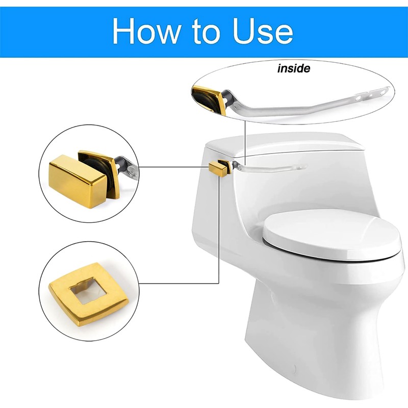 Universal Side Mount Toilet Handle Compatible with Kohler 85114-CP Trip
