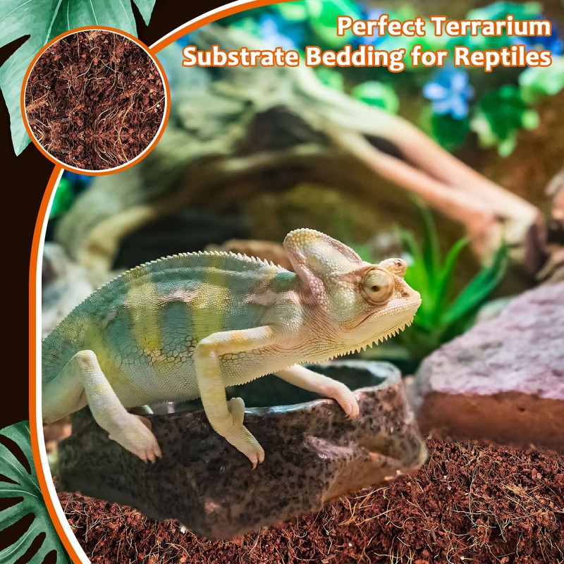 Riare 2 Pack Natural Coconut Fiber Substrate for Reptile- Premium