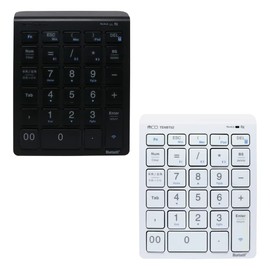 Miyoshi ZTENBT02/BK Wireless Bluetooth Connection, 5 Rows, 27 Keys, Supports Windows, Mac, iPadOS, Multiple Pairing Functions, Convenient Function Input, Half-width / Full-width Keys, Same Shallow and