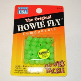 Howies Tackle Howie Beads Glow #6 Fishing Equipment, Green