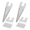 4-Piece Oscillating Scraper Blades, Curved Spatula, Compatible with Bosch, Compatible