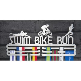 Medal Hangers - Medal Holder – Medal Display - Triathlon Gifts – Gifts For Triathletes - Medal Rack - Medal Display - Triathlon Medal Holder - Triathlon Medal Hanger- Triathlon Medal Display