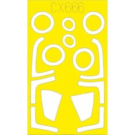 Eduard EDUCX666 1/72 F-15J MSIP Paint Mask Seal (For Fine Mold) Plastic Model Masking Seal