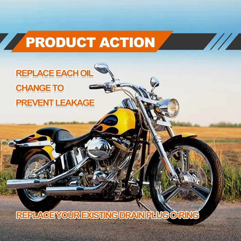 50Pcs 11105 O-Ring Oil Drain Plug, Motorcycle Drain Plug Rubber