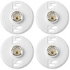 Saysurey 4 Pcs Medium Base E26 Lampholder Keyless Top Lamp