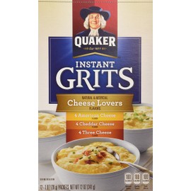 Quaker Instant Grits Cheese Lovers, Variety Pack, 12 Packets