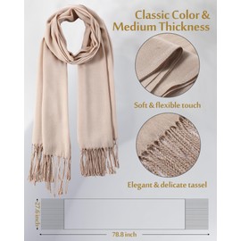 Bonuci 9 Pcs Womens Scarf Pashmina Shawls and Wraps for Evening Dresses Warm Pashmina Scarf Shawl Wraps for Women Casual(Bright Colors)