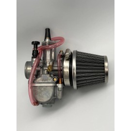 OKOCOPY 26mm PWK Flatslide Power Jet Carb w/ Air Fi for 125 250CC KOSO OKO MOPED [C8D22]