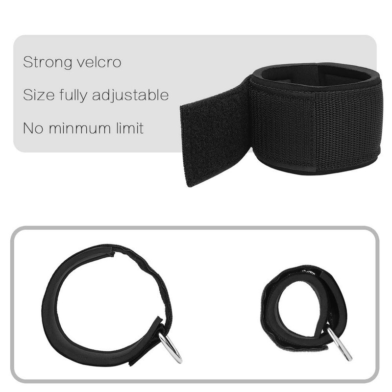 Vishusju Ankle Straps Wrist Cuffs 5.5mm Neoprene Padded Large D-Ring