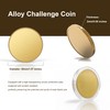 Hgnova 12 Pcs Alloy Blank Challenge Coin 40mm, 2mm Thickness