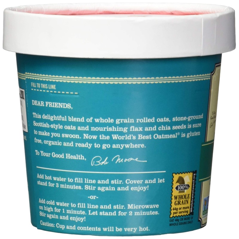 BOBS RED MILL Organic Classic Oatmeal, 1.8 OZ