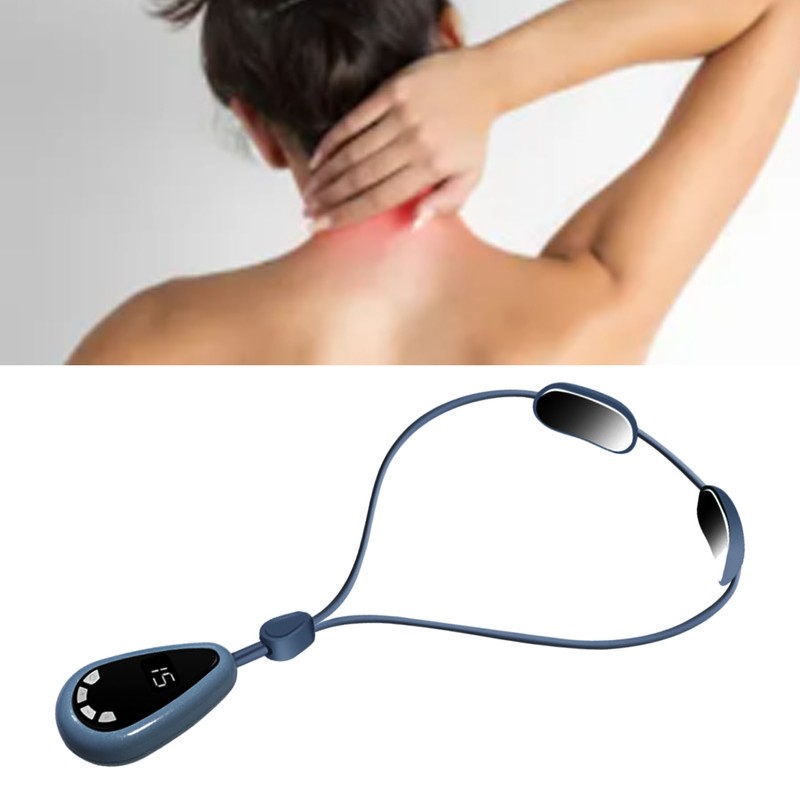 Smart Hanging Cervical Spine Massager Mini Portable Hot Compress Microcurrent