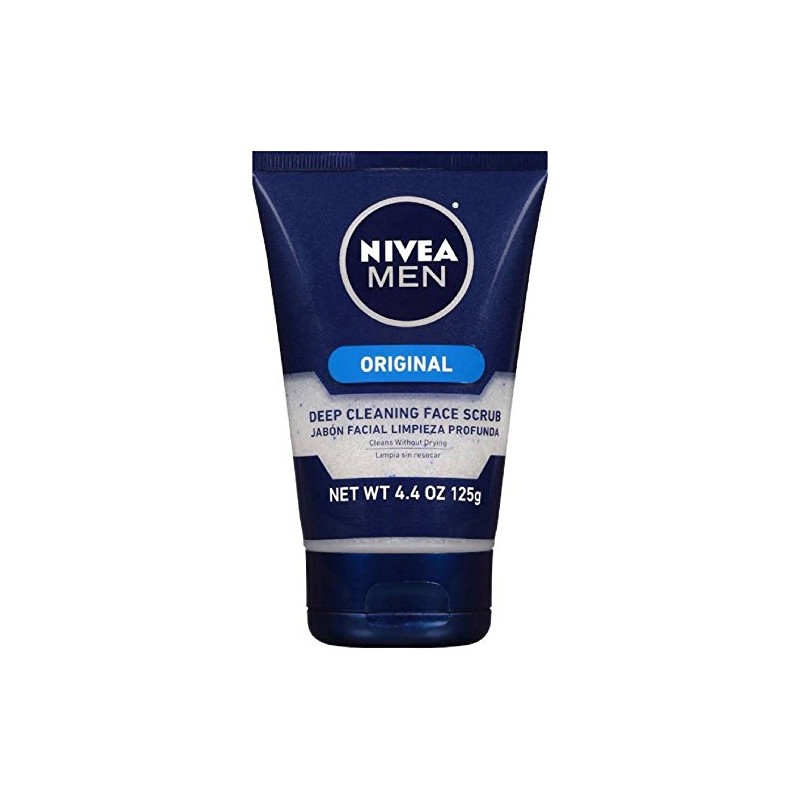NIVEA FOR MEN Original, Deep Cleaning Face Scrub 4.4 oz