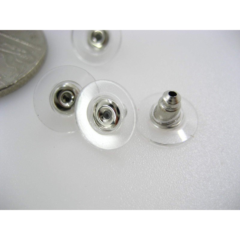 25pcs 6 * 11 Plastic Non-allergenic Butterfly Earring Backs stoppers