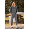 PRETTYGARDEN Women's Fashion Outfits 2 Piece Sweatsuit Solid Color Long