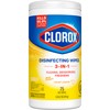 Clorox Disinfecting Cleaning Wipes, Bleach Free, Crisp Lemon, 75 Count,