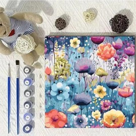 BYGFHLYW Flowers Paint by Numbers Kit for Adults Paint by Number Kits for Kids on Canvas