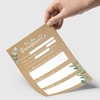 CreativeRobin Wedding game and guest book cards for 50 guests
