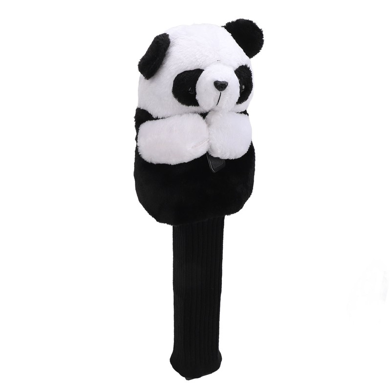 Golf Club Head Cover Plush Easy Cleaning Cute Panda Golf