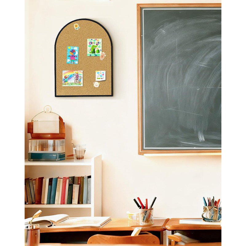 YINGXUN Self-Adhesive Arch Pin Cork Board Large 17.7" x 23.6"