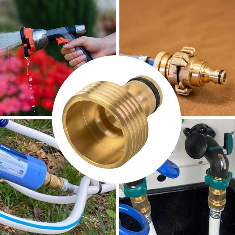1 Inch Male Thread Brass Quick Coupling Tap Adapter with