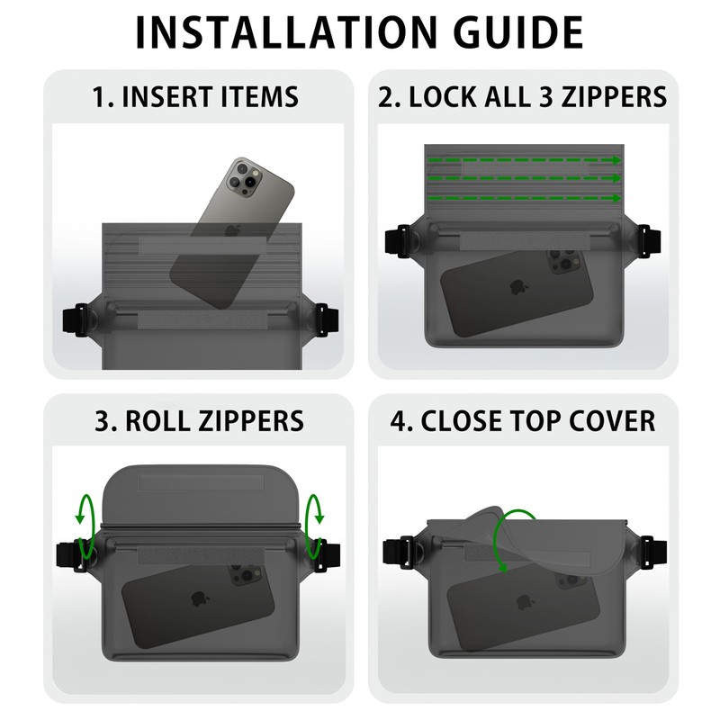 MyGadget 2 x Waterproof Bags [ 22 x 15.5 cm