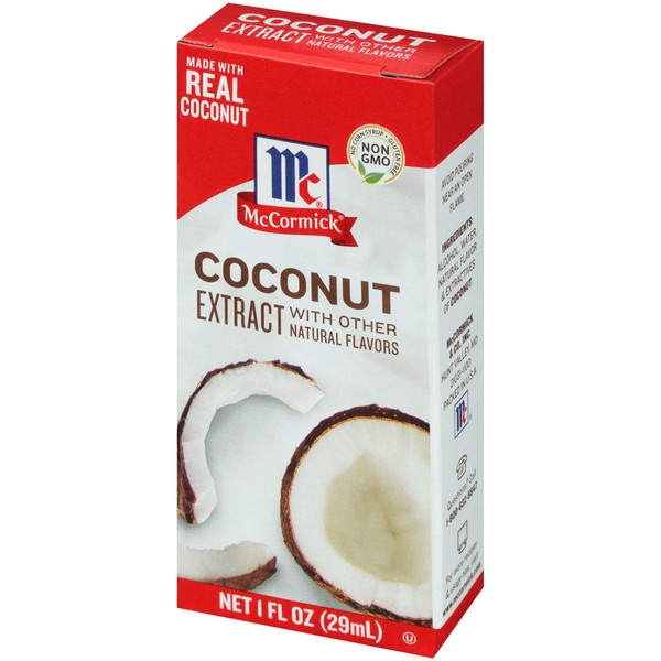 McCormick Coconut Extract With Other Natural Flavors, 1 Fl Oz (Pack of 6)