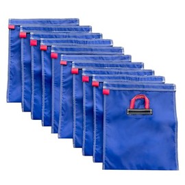 Hullaballoo Durable Vinyl Sand Bags, Outdoor Indoor Anchor Safety Product for Inflatable Bounce House, Water Slides, Canopies and Tents, Holds 50 Pound Capacity, 10 Pack