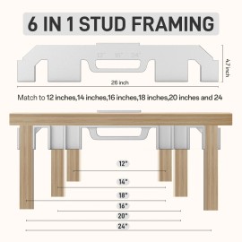 Unbranded 6 in 1 Framing Tools, 12/14/16/18/20