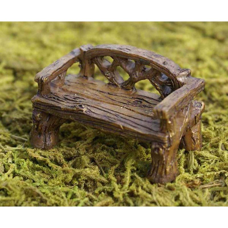 Fiddlehead fairy garden Accessories - Rustic Bench