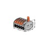 20x Wago 222-415 Classic Connection Clamp with Actuation Lever 5-Way
