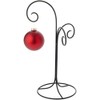 Bard's Black Wrought Iron 3 Arm Ornament Stand, 17" H