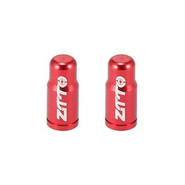 X AUTOHAUX 2pcs Aluminum Alloy Valve Caps French Type Valve Tire Dust Covers for Bicycle Mountain Bike Road Bike MTB Red