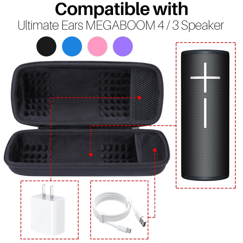 Lebakort Storage Case Compatible with Ultimate Ears UE MEGABOOM 4