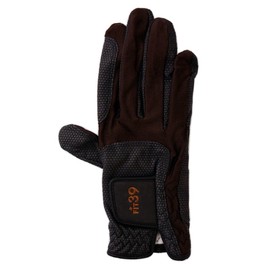 MIC 39 GOLF FIT39 Gloves Unisex MGF-220N Right Hand Worn (Left Handed), Dark Brown/Black, L Size