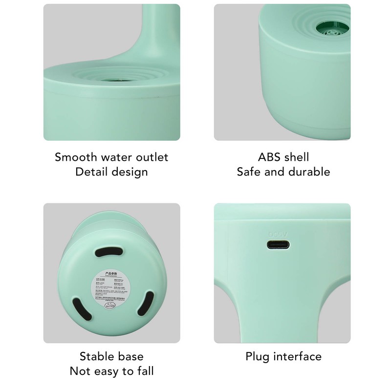 Anti Gravity Humidifier Water Drop Humidifier Quiet Operation Fine Misting
