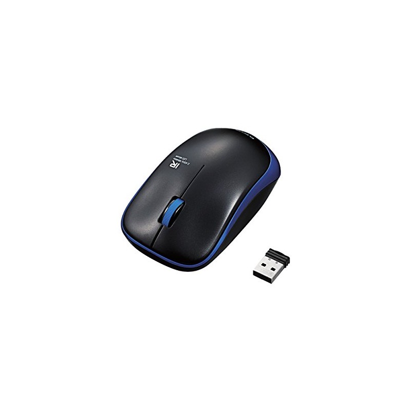 Elecom Wireless Mouse, Includes Receiver, Size M, 3 Buttons, Infrared