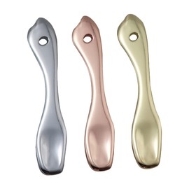 FRCOLOR Zinc Alloy Cream Spoon Set 3-Piece Mask and Moisturizer Scoops Easy to Hold Non-Slip Long-Lasting