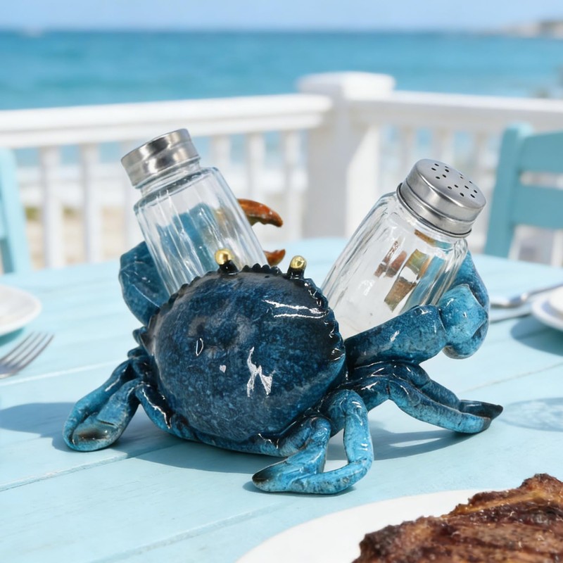 Crab Kitchen Accessories Decorative Salt And Pepper Shakers Set For