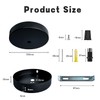 Zzcy Pack of 3 Cable Cover Ceiling Light Ceiling Canopy