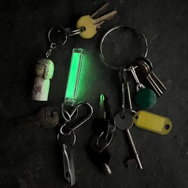 Glow In The Dark Keyring - Bivvy Tag Zipper Pull Kit Marker - 3 Pack