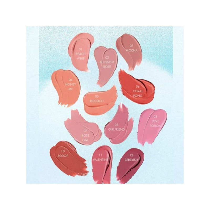 AMUSE Powder Lip & Cheek (with Keyring & Clip) 4g,