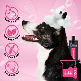 GROOM PROFESSIONAL Almond Detangle Dog Shampoo - Detangling Shampoo for Dogs - Dog Shampoo for Smelly Dogs - Makes Light Work of Knots and Tangles - Great for Matted & Tangled Coats, 450ml