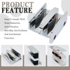 Sliding Shower Door Bottom Guide,2pcs 60x46x18mm Anti-Collision Block with Screws