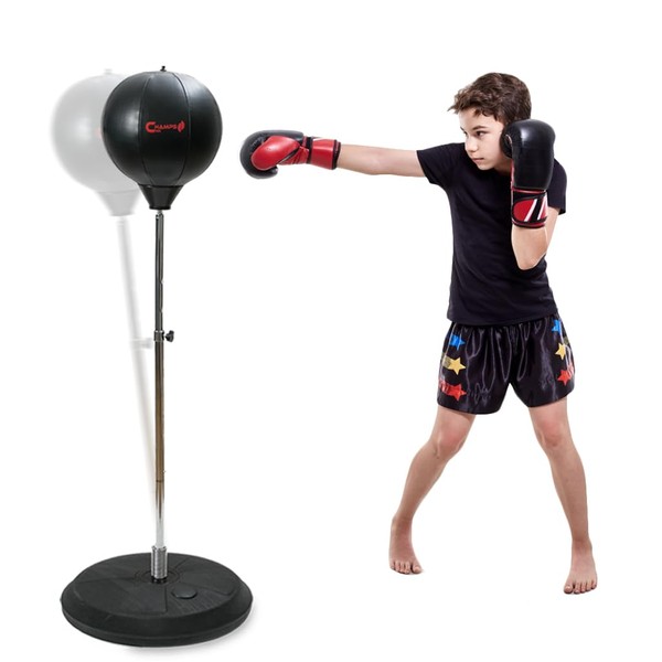 Champs MMA Boxing Freestanding Reflex Bag Dummy, Punching Bag with