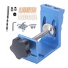 46PCS Set Pocket Dowel Hole Jig System Aluminum Alloy Slant