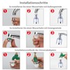 VZU Pack of 2 Tap Filters, 360° Water Filter Tap